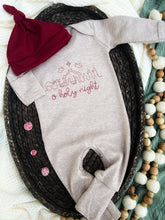Load image into Gallery viewer, Christmas Baby Outfit | Mocha Brown Baby Romper - O Holy Night