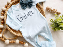 Load image into Gallery viewer, Personalized Baby Girl Outfit | Pastel Romper Custom Baby Name