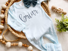 Load image into Gallery viewer, Personalized Baby Girl Outfit | Pastel Romper Custom Baby Name