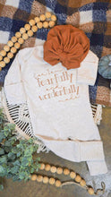 Load image into Gallery viewer, Personalized Newborn Baby Outfit | I Am Wonderfully Fearfully Made Oatmeal Romper Rust