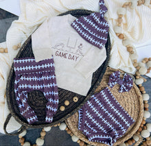 Load image into Gallery viewer, Football Baby Outfit | Oatmeal Pullover Sweatshirt - Game Day