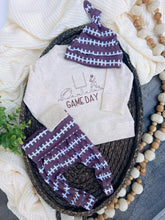 Load image into Gallery viewer, Football Baby Outfit | Oatmeal Pullover Sweatshirt - Game Day