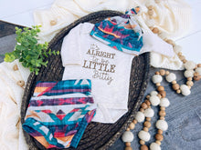 Load image into Gallery viewer, Western Baby Outfit | Oatmeal Bodysuit - It's Alright To Be Little Bitty