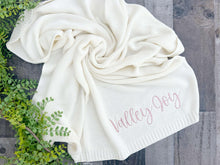 Load image into Gallery viewer, Personalized Baby Name Blanket