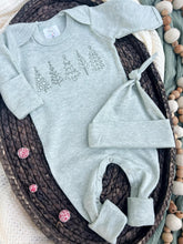 Load image into Gallery viewer, Christmas Tree Baby Outfit | Sage Green Romper