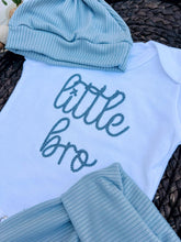 Load image into Gallery viewer, Personalized Baby Boy Outfit | White Bodysuit -Little Bro