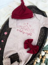 Load image into Gallery viewer, Christmas Baby Outfit | Mocha Brown Baby Romper - O Holy Night