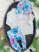 Load image into Gallery viewer, Personalized Baby Name Outfit | Oatmeal Pullover Sweatshirt