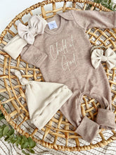 Load image into Gallery viewer, Baby Outfit | Mocha Brown Romper Child of God