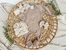Load image into Gallery viewer, Baby Outfit | Mocha Brown Romper Child of God