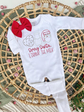 Load image into Gallery viewer, Baby Outfit | White Romper Sorry Santa I Drank The Milk