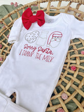 Load image into Gallery viewer, Baby Outfit | White Romper Sorry Santa I Drank The Milk