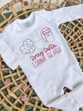 Load image into Gallery viewer, Baby Outfit | White Romper Sorry Santa I Drank The Milk