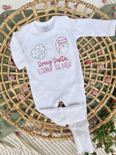 Load image into Gallery viewer, Baby Outfit | White Romper Sorry Santa I Drank The Milk