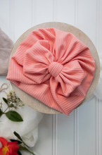 Load image into Gallery viewer, Personalized Baby Girl Outfit | Mocha Brown Romper Coral Pink Chunky Chain Custom Baby Name