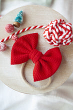 Load image into Gallery viewer, Personalized Baby Girl Outfit | Soft Green Romper Christmas Red Initial Green Baby Name - Eira