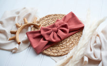 Load image into Gallery viewer, Personalized Baby Girl Outfit | Oatmeal Romper Beige Stripe Deep Rose Pink Baby Name