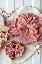 Load image into Gallery viewer, Baby Girl Outfit | Oatmeal Romper Pink Love - Valentine