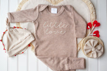 Load image into Gallery viewer, Baby Boy Outfit | Mocha Brown Romper Valentine - Little Love