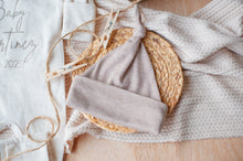 Load image into Gallery viewer, Personalized Baby Announcement Outfit | Oatmeal Romper Last Name and Year