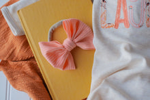 Load image into Gallery viewer, Personalized Baby Girl Outfit | Oatmeal Baby Tie Gown Floral Pink Yellow Baby Name