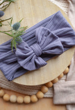 Load image into Gallery viewer, Personalized Baby Girl Outfit | Mocha Brown Romper Ellison Purple Chunky Chain Stitch Baby Name