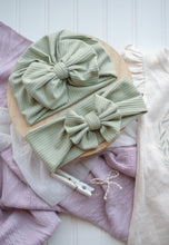 Load image into Gallery viewer, Baby Girl Easter Outfit | Oatmeal Flutter Sleeve Ruffle Romper -Tiny Floral Bunny