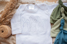 Load image into Gallery viewer, Baby Boy Easter Outfit | White Romper - Easter Bunnies