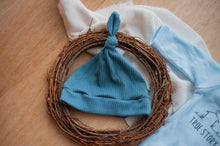 Load image into Gallery viewer, Baby Boy Easter Outfit | Blue Romper - True Story He Has Risen