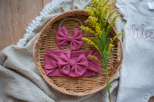 Load image into Gallery viewer, Personalized Baby Girl Outfit | Flutter Sleeve Romper Pink Custom Name