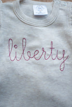 Load image into Gallery viewer, Personalized Baby Girl Outfit | Flutter Sleeve Romper Pink Custom Name