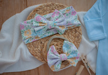 Load image into Gallery viewer, Personalized Baby Girl Outfit | Blue Romper Blue Stitch Baby Name