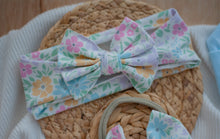 Load image into Gallery viewer, Personalized Baby Girl Outfit | Blue Romper Blue Stitch Baby Name