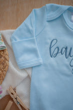 Load image into Gallery viewer, Personalized Baby Girl Outfit | Blue Romper Blue Stitch Baby Name