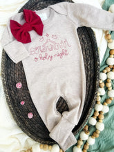 Load image into Gallery viewer, Christmas Baby Outfit | Mocha Brown Baby Romper - O Holy Night