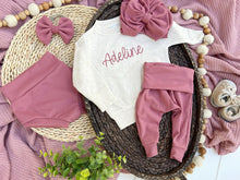 Load image into Gallery viewer, Personalized Baby Name Outfit | Oatmeal Pullover Sweatshirt