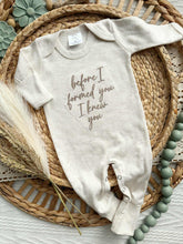Load image into Gallery viewer, Newborn Baby Outfit | Before I Formed You Oatmeal Romper