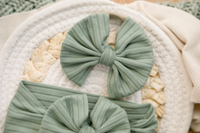 Load image into Gallery viewer, Personalized Baby Girl Outfit | White Flutter Sleeve Ruffle Romper Floral Green Baby Name