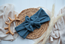 Load image into Gallery viewer, Personalized Baby Girl Outfit | White Flutter Sleeve Blue Pink Floral Custom Name - Heidi