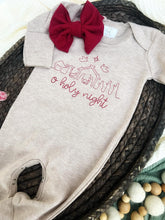 Load image into Gallery viewer, Christmas Baby Outfit | Mocha Brown Baby Romper - O Holy Night