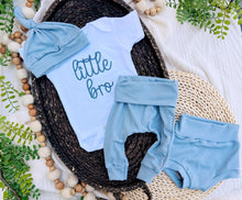 Load image into Gallery viewer, Personalized Baby Boy Outfit | White Bodysuit -Little Bro