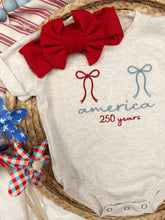 Load image into Gallery viewer, Fourth of July baby, USA 250th anniversary outfit