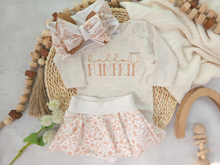 Load image into Gallery viewer, Baby Girl Outfit | Hello Pumpkin Oatmeal Bodysuit - Fall Baby