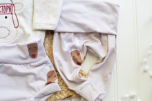 Load image into Gallery viewer, Personalized Baby Outfit | Oatmeal Bodysuit Cute Reindeer Skirt Red Baby Name - Christmas