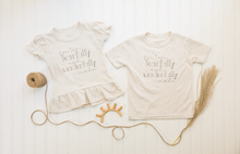 Load image into Gallery viewer, Kid Shirt | Oatmeal Shirt - Matching Sibling Shirts Fearfully and Wonderfully Made