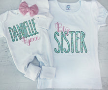 Load image into Gallery viewer, Custom big sibling shirt