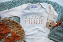 Load image into Gallery viewer, Baby Outfit | Oatmeal Romper Hello Pumpkin - Fall
