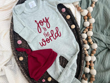 Load image into Gallery viewer, Christmas Baby Outfit | Sage Green Romper - Joy To The World
