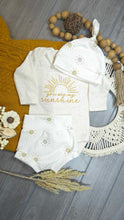 Load image into Gallery viewer, Baby Girl Outfit | Oatmeal Bodysuit You Are My Sunshine - Fall Baby
