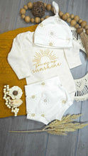 Load image into Gallery viewer, Baby Girl Outfit | Oatmeal Bodysuit You Are My Sunshine - Fall Baby
